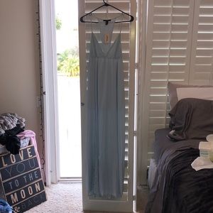 Light Blue Long Flowy Dress